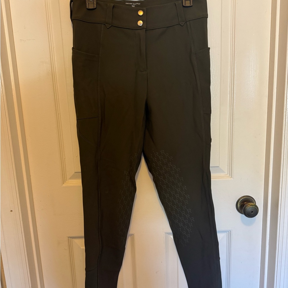 Free Ride Equestrain Knee Patch - Hunter Green - Size 30